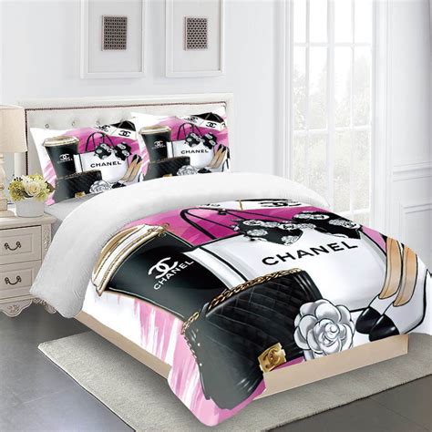 chanel bed comforter|Chanel bedroom comforter set.